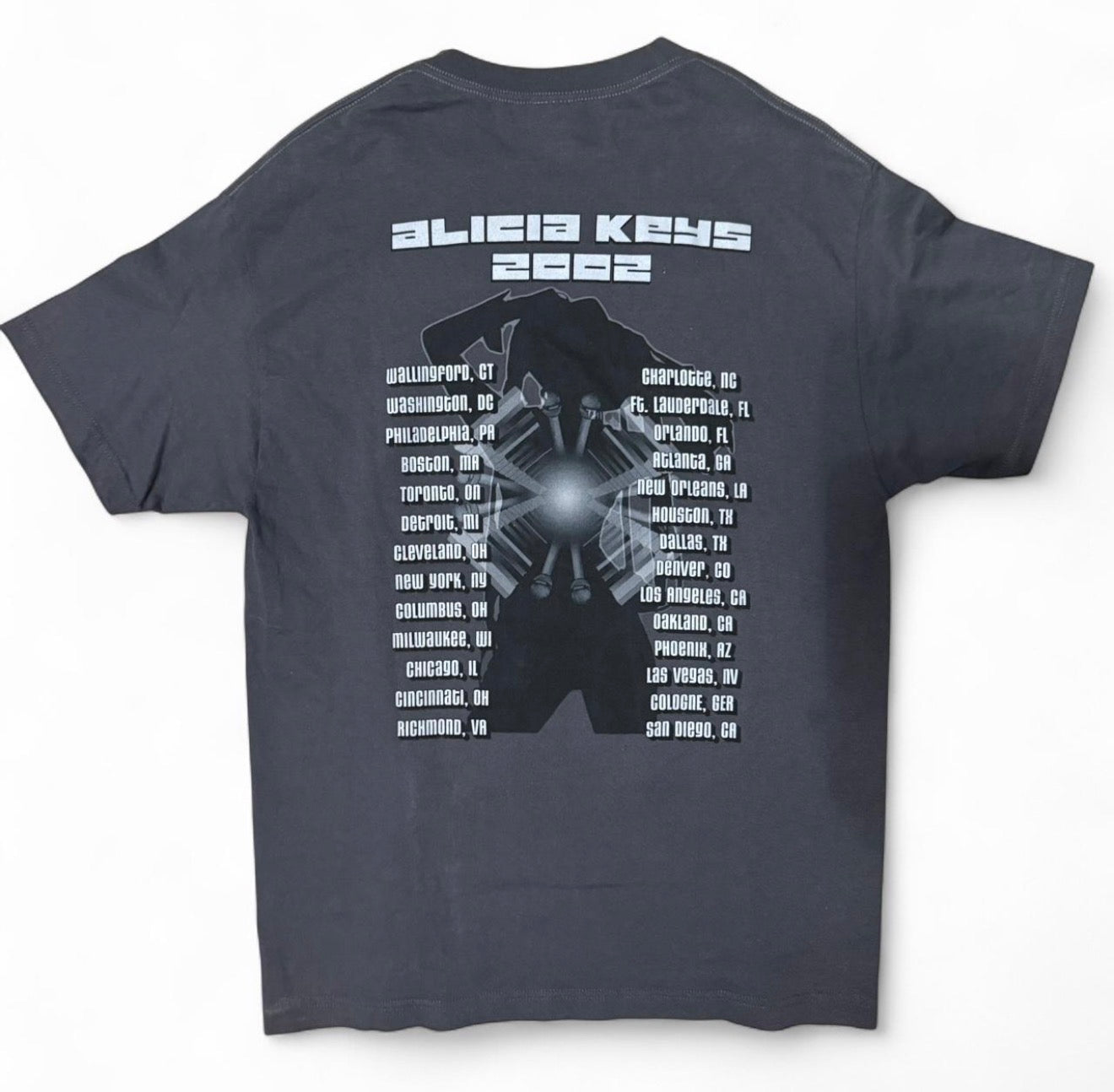 Vintage Alicia Keys 2002 Rnb Tour T-shirt