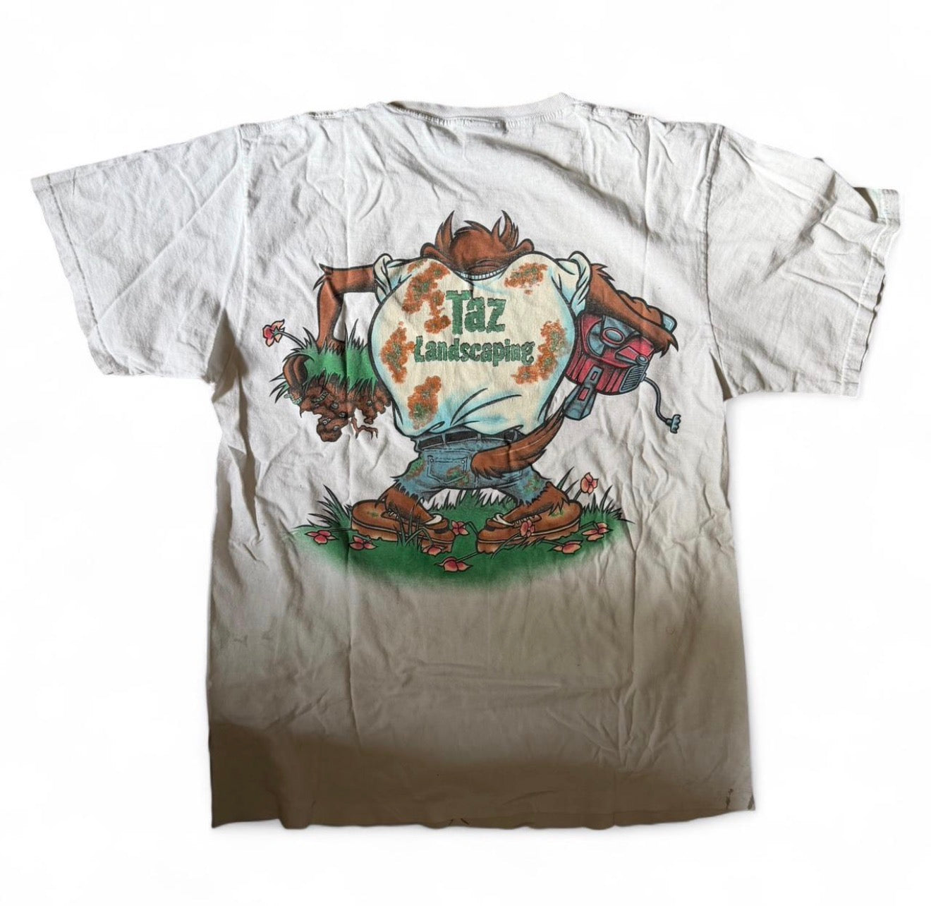 Vintage 90s Taz “Landscaping” Looney Toons T-shirt