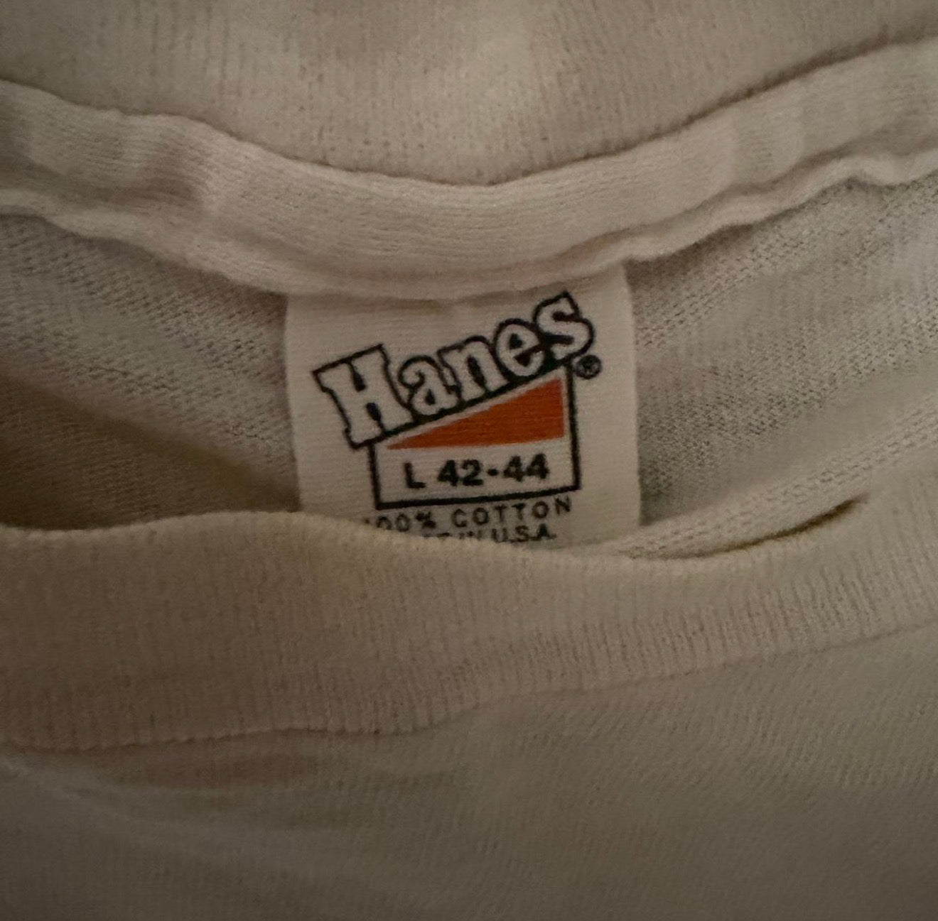 White vintage 80s ski graphic tee ski