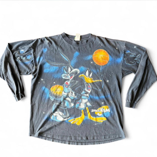Vintage 1996 Looney Tunes Space Jam long sleeve t-shirt