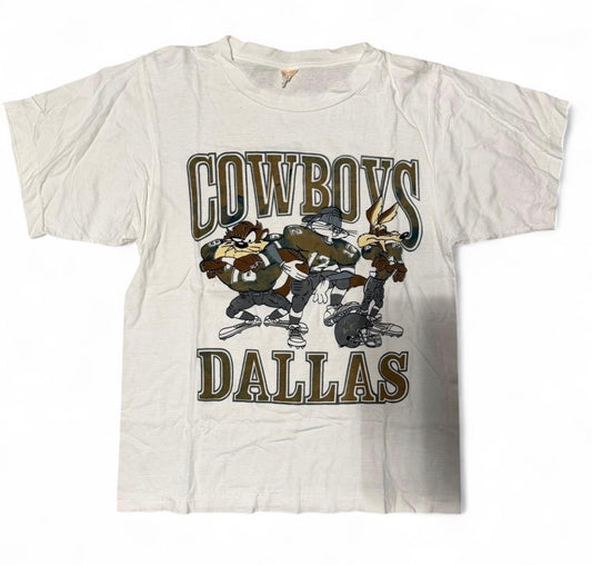 1990s Dallas Cowboys Taz and Looney Tunes tee football