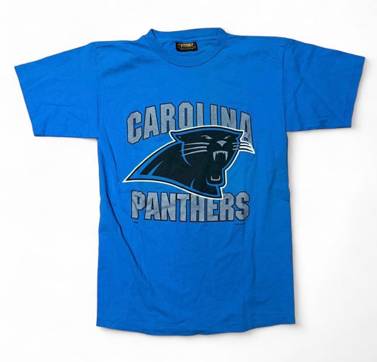 Carolina Panthers blue and grey logo tee #NFL