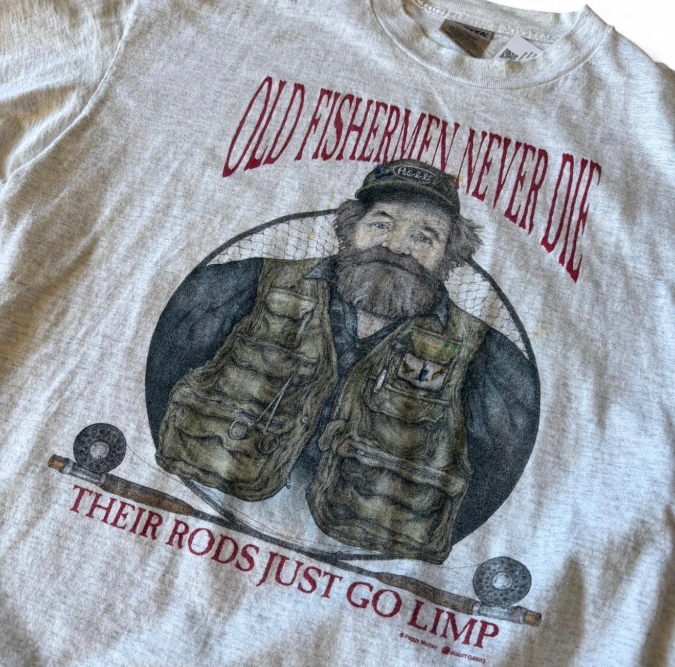 Vintage 90s Fishermen “Limp Rods” T-shirt
