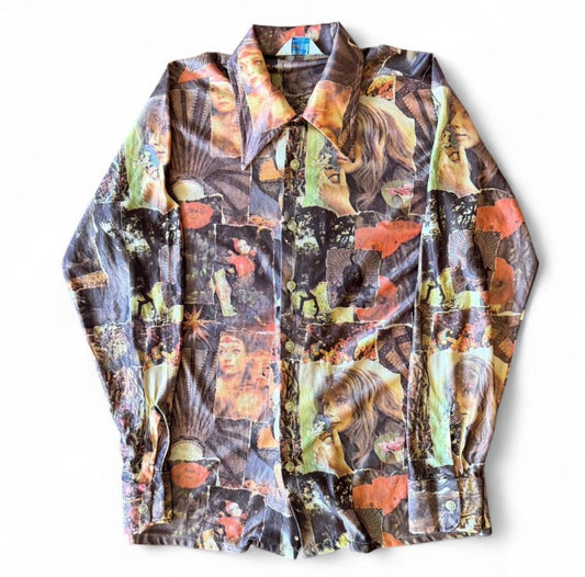 Vintage 1970s Grants Men’s Wear Disco Shirt
