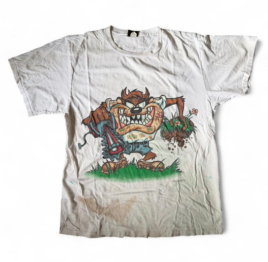 Vintage 90s Taz “Landscaping” Looney Toons T-shirt