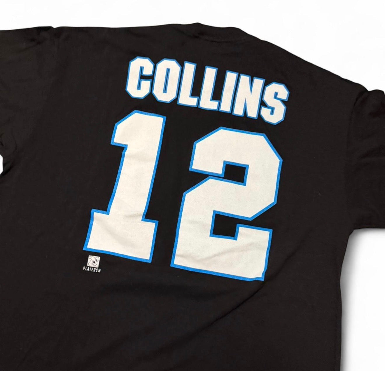 Black vintage 90s Carolina Panthers NFL tee
