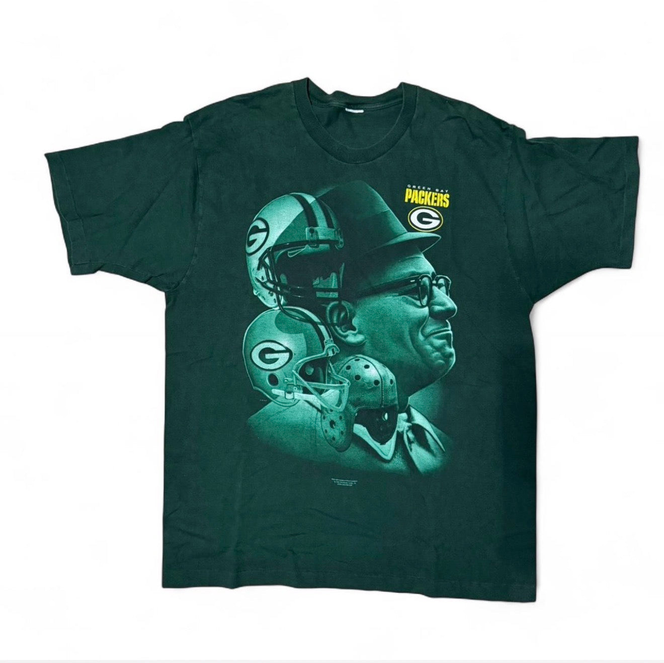 1997 Green Bay Packers Vince Lombardi T-shirt - single stitch