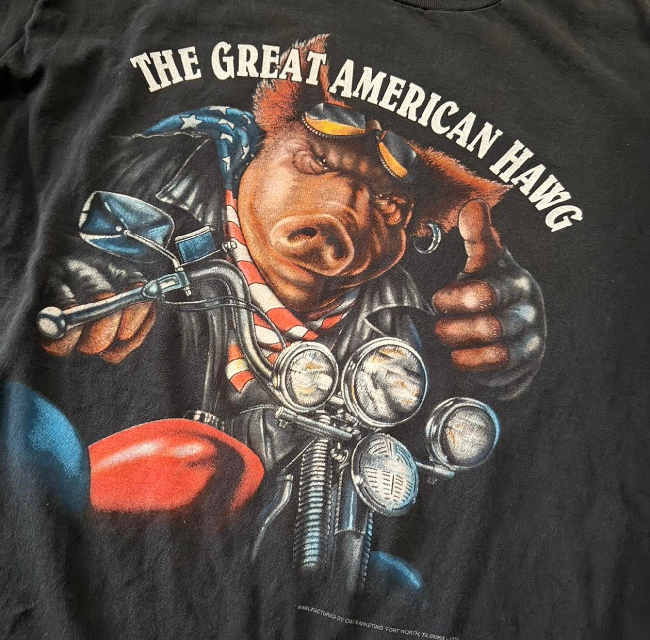 1993 The Great American Hawg Bike T-shirt (CMJ)