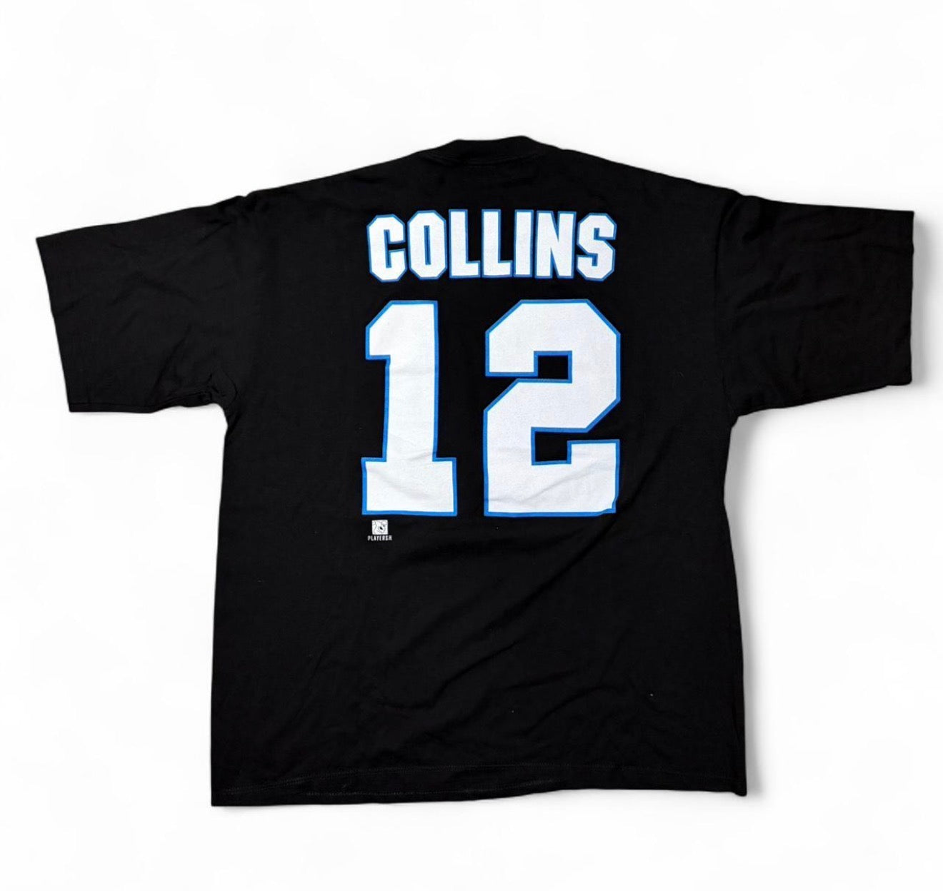 Black vintage 90s Carolina Panthers NFL tee