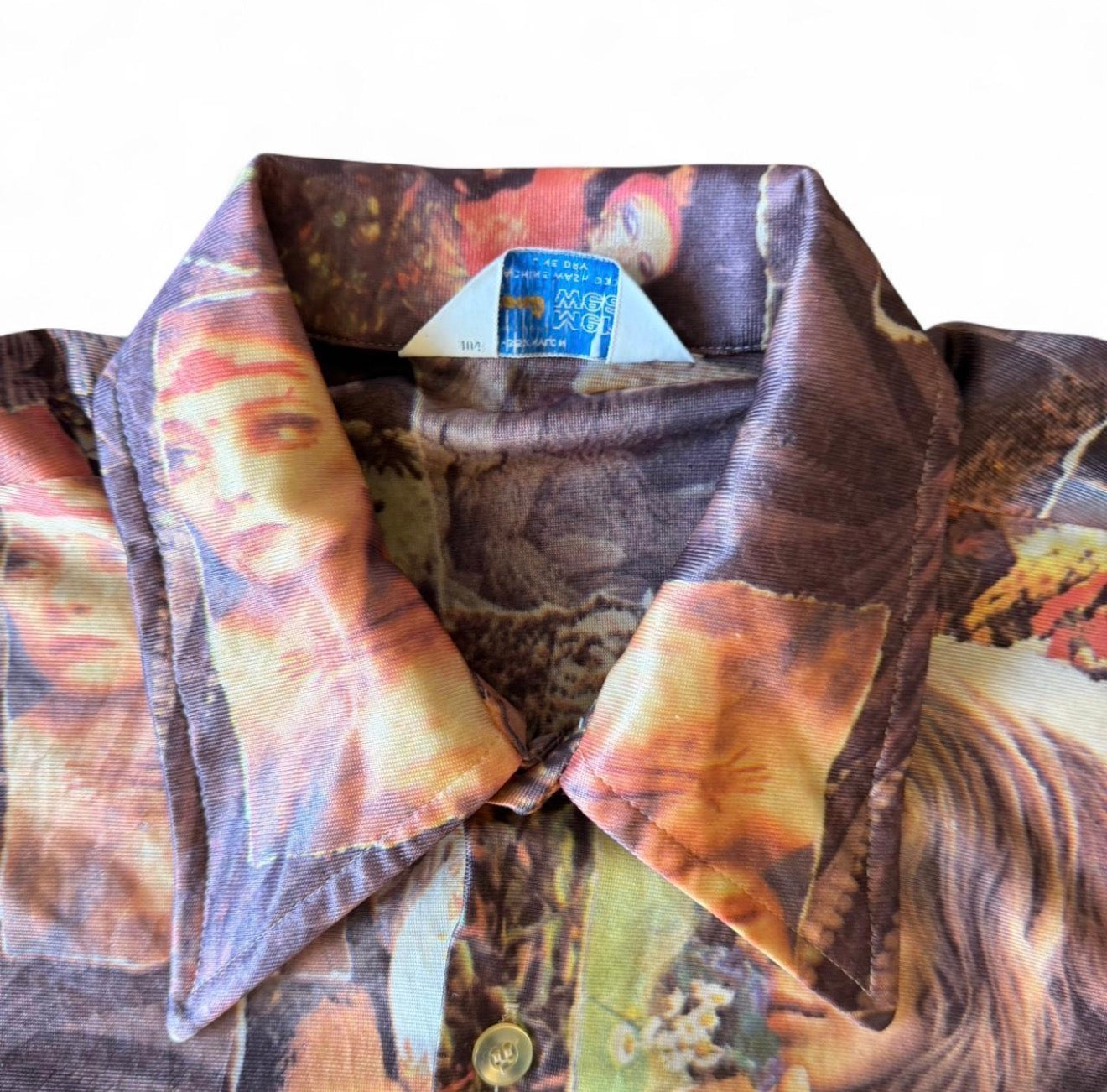 Vintage 1970s Grants Men’s Wear Disco Shirt
