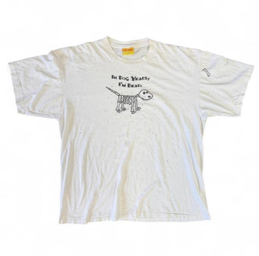 Vintage 90s Lake Street “In Dog Years, I'm Dead" T-shirt humor