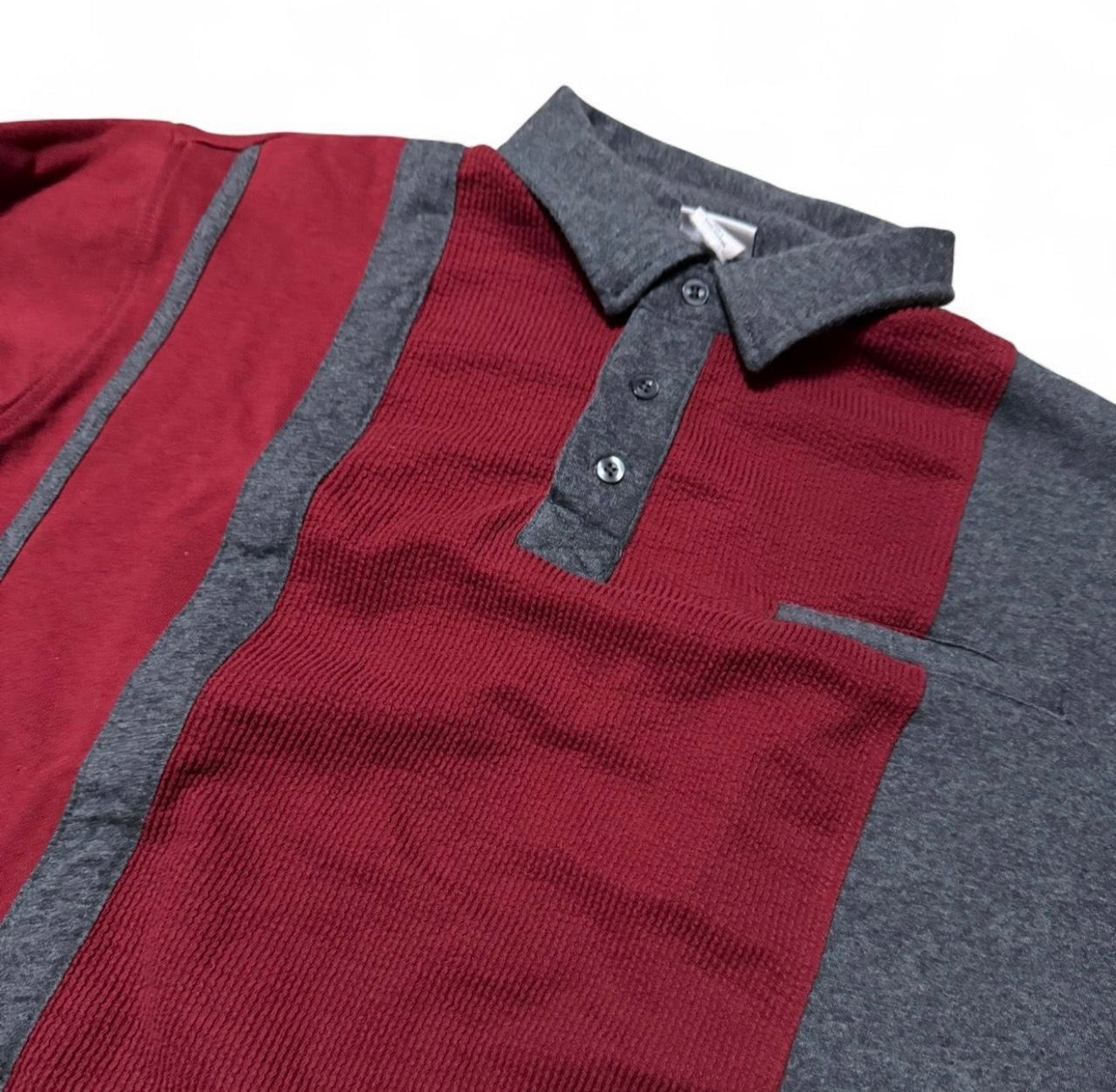 Two Pullover Haband Casual Joe Men's Long Sleeve Polo Shirt