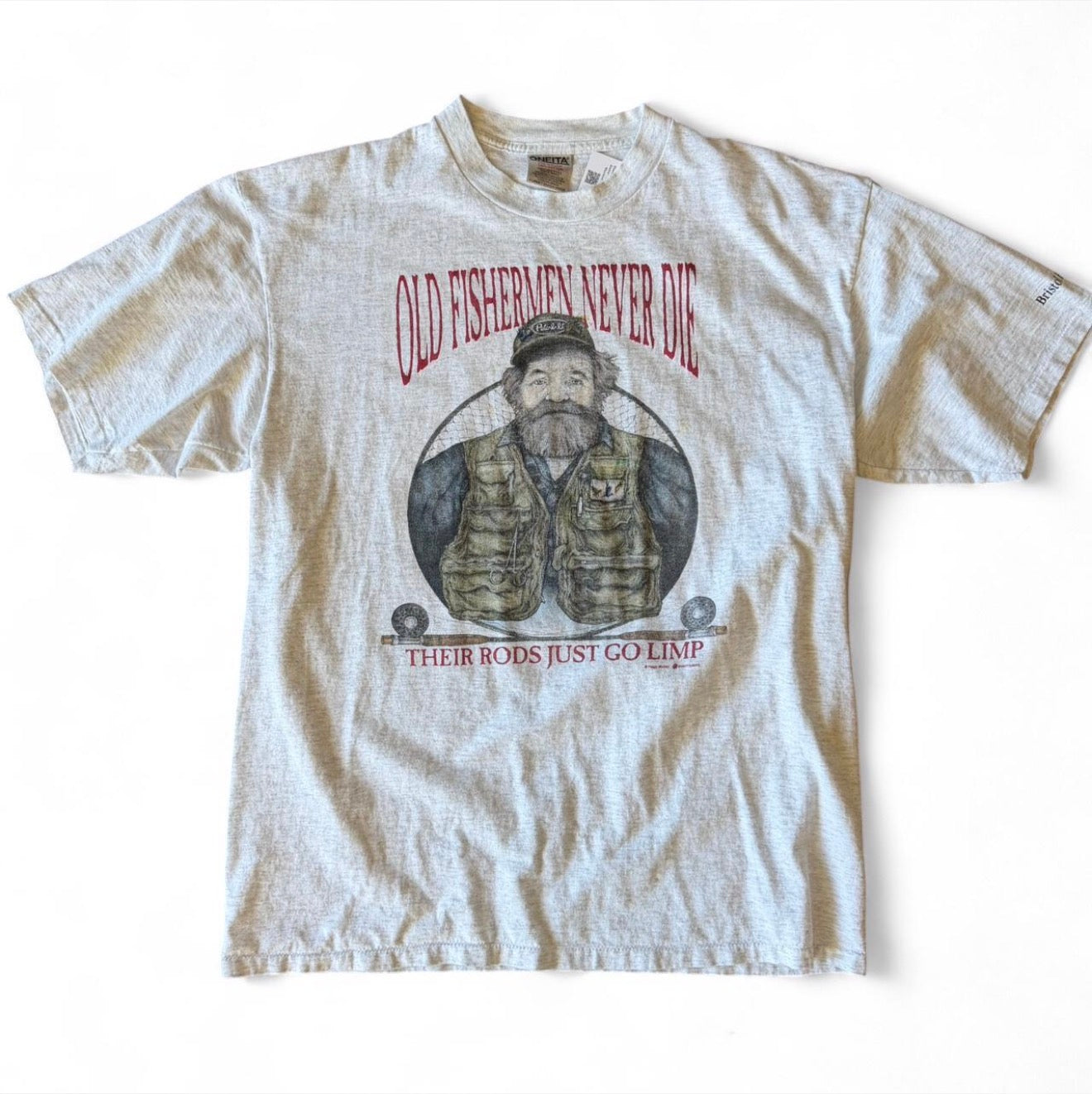 Vintage 90s Fishermen “Limp Rods” T-shirt